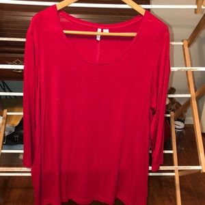 Beautiful Red Loose fit Shirt 18-20
